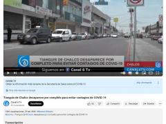 Tianguis de Chalco desaparece para evitar contagios de COVID-19.