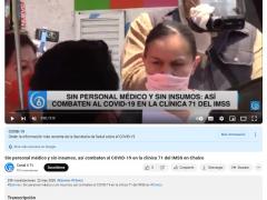 Noticia sobre demandas del personal médico en Chalco.