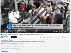 Sanitización en Ixtapaluca.
