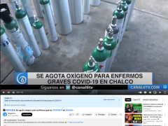 Nota se agota oxígeno en Chalco.