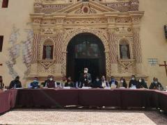 Anuncio sobre cancelación de fiestas patronales. Fotografía: Milenio Diario.
