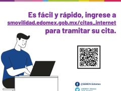Infografía sobre trámite virtual de licencia. Imagen: Secretaría de Movilidad del Estado de México