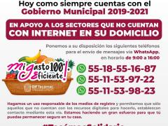 Infografía sobre Mi gasto 100% eficiente. Programa de Abasto Popular.