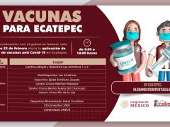 Flyer Vacunas en Ecatepec. Facebook Fernando Vilchis.