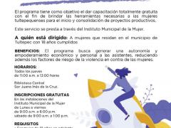 Convocatoria Mujeres Emprendedoras en Tultepec, Estado de México