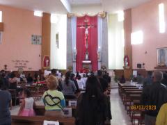 Panorámita de celebración en templo católico Viva Cristo Rey. Fotografía: Juan José Carrillo Coronel