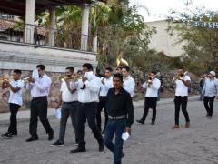 Banda de música durante procesión de la Virgen de la Esperanza, San Andrés, Magdalena, Jalisco. Fotografía: Juan José Carrillo Coronel