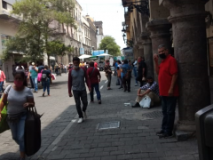 Espacio público en el centro de Guadalajara, Jalisco. Fotografía: Lía Fernanda Rodríguez Cerrillo.
