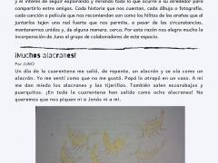 Portada de núm. 1 de ¡JUNTES! Semanario de comunicación de niños y niñas. Facebook El traspatio.