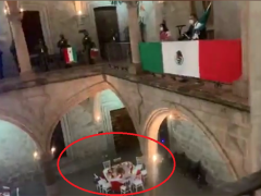 Fiesta de 15 de septiembre, Palacio Municipal de Morelia. Fotografía: La Voz de Michoacán.