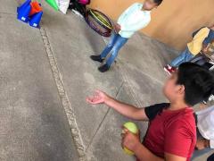 Niños juega. Fotografía: Facebook DIF Michoacán.