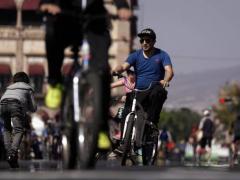 Ciclista, fotografía de Adid Jiméz, El Sol de Morelia.