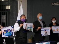 Miembros de Coparmex Morelia presentan calmonias sobre medidas sanitarias, fotografía de Iván Villanueva.