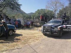 Jaripeo cancelado en Las Guacamayas. Fotografía: Cortesís Secretaría de Seguridad Pública, Michoacán.