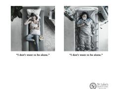 "I don´t want to be alone". Imagen: St Luke´s Medical Center.