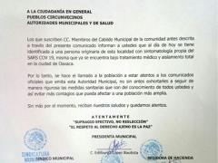Comunicado de San Baltazar Yatzachi El Bajo, Villa Alta, Oaxaca.