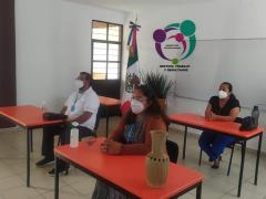 Reunión virtual sobre el regreso a clases presenciales. Fotografía: Facebook H. Ayuntamiento San Fco. Telixtlahuaca, Oaxaca.