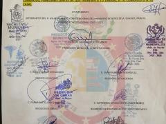 Segunda página del comunicado en la que se anuncia la aplicación de sanción a quienes incumplan con as medidas sanitarias.