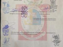 Tercera página del comunicado con las firmas correspondientes.