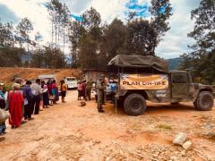 Vacunación en Unión de los Ángeles, Oaxaca. Fotografía: Facebook TPrende Radio