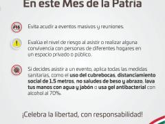 Aviso En este mes de la patria, Oaxaca. Facebook NT El Reloj.
