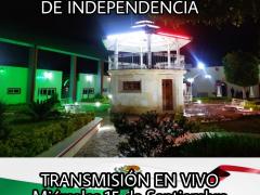 Invitación Conmemoración de Grito de Independencia. Transmisión en vivo. Fotografía: H. Ayuntamiento San Fco. Telixtlahuaca 2019-2021.