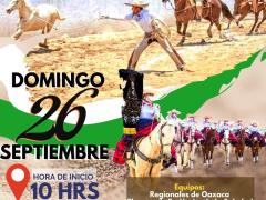 Cartel-Invitación a participar en una “Gran charreada”, publicada en la página de Facebook Espectáculos Oaxaca.