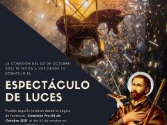 Invitación Espectáculo de luces, festividad en honor a San Francisco de Asís, Ixtán de Juárez, Oaxaca. Facebook: Francisco Asis.