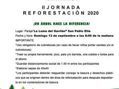 Cartel II Jornada de Reforestación San Pablo Etla, Oaxaca. Productor: Responsables. Facebook Ecoturismo San Pablo Etla.