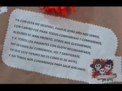 “Calaverita literaria”, ubicada en el Centro de Salud de Reyes Etla, Oaxaca. Fotografía: Perla Carolina Cruz Vásquez.