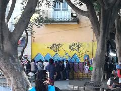 Aglomeración, parque en Puebla. Fotografía: Edgar Iván Flores Hernández