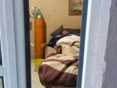 Paciente de la tercera edad que se contagió de COVID-19. Fotografía: Andrea Guadalupe González Crisóstomo.