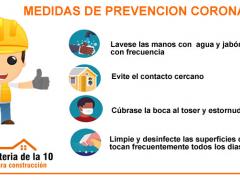 Infografía Medidas de prevención coronavirus. Imagen: Ferretería de la 10.