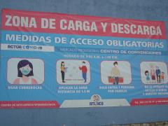 Medidas de acceso obligatorias, Zona de carga y descarga, Mercado de Atlixco. Fotografía: Emir Brando Tepepa Esquivel.