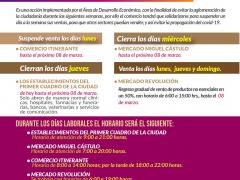 Cartel Día solidario en el Ayuntamiento de Izúcar de Matamoros sobre nuevas acciones debido al incremento de casos de coronavirus en el Estado de Puebla. Facebook Gobierno de Izúcar de Matamoros.