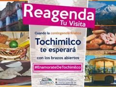 Anuncio para reagendar viajes a Tochimilco