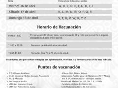 Anuncio 1a Etapa de vacunación contra COVID-19 en Atlixco. Facebook Ayuntamiento de Atlixco.
