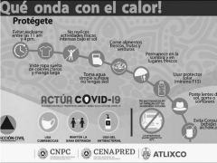 Infografía ¡Qué onda con el calor¡ Ayuntamiento de Atlixco.