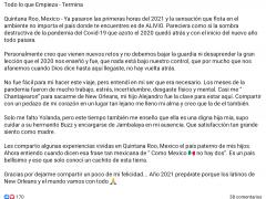 Publicación: Todo lo que empieza- termina. Facebook Brenda Murphy.