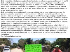 Publicación en la página de Facebook El Vigilante de Quintana Roo.