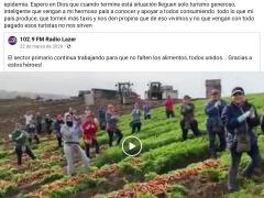 Captura de pantalla de la reflexión publicada por Mimosa García.