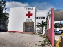 Exterior de la Cruz Roja en Tulum. Fotografía: 10 Noticias