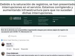 Publicación en red social de Chuvy Ríos.
