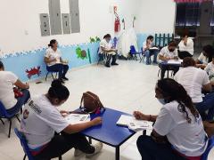 Maestras durante el taller. Fotografía: Facebook DIF Solidaridad.