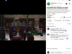 Ceremonia de reapertura del parque Xcaret.