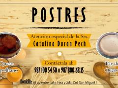 Postres. Facebook IQM Instituto Quintanarroense de la Mujer.