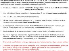 Convocatoria a movilización pacífica en Puerto Morelos.