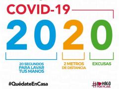 COVID-19 20 2 0. Ayuntamiento Solidaridad.