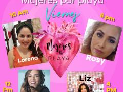 Cartel viernes. Facebook Mujeres por playa.