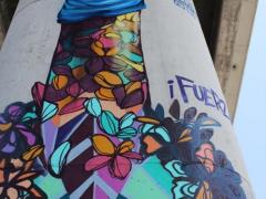 Fotografía de mural en el Distribuidor Juárez de San Luis Potosí.